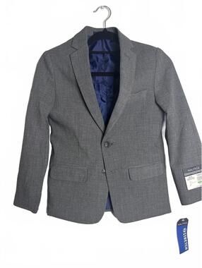 Nautical Boys Sz 8 Charcoal Heather Blazer